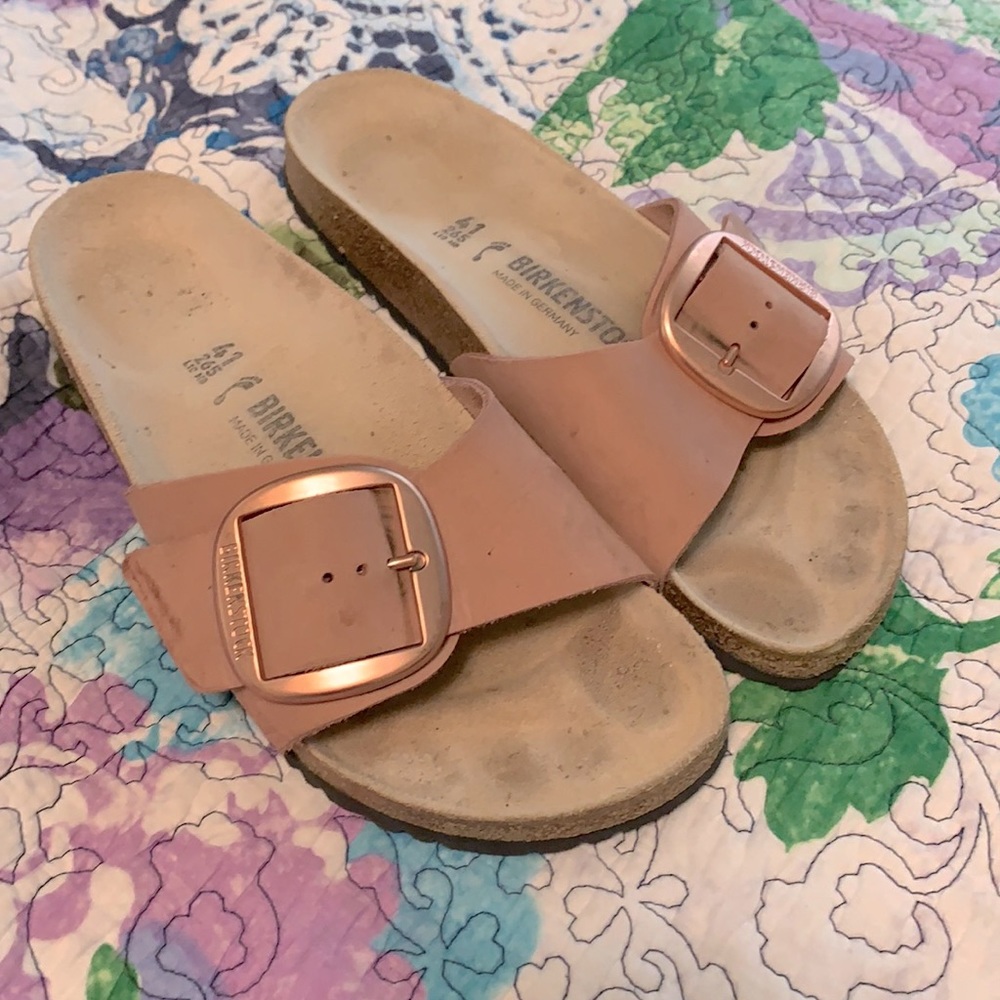 Birkenstock Madrid Big Buckle Rose,size 41 (US 10)